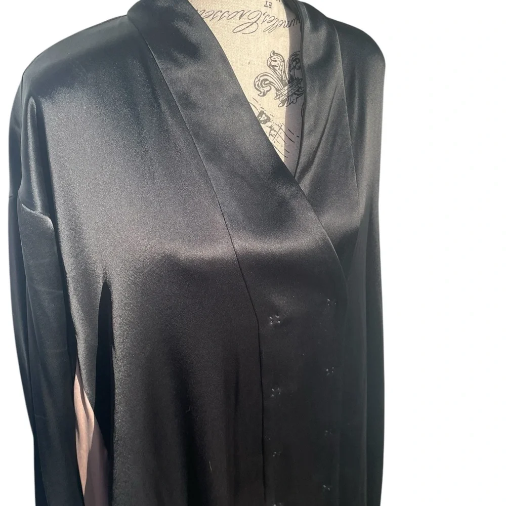 Natasha Zinko London, Double‎ Breasted Black Long Jacket Dress, Size 12 US, EUC